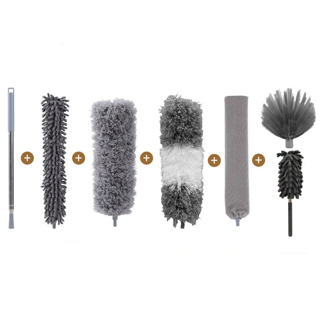 Adjustable Dust Cleaner with Microfiber Attachment