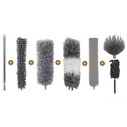 Adjustable Dust Cleaner with Microfiber Attachment