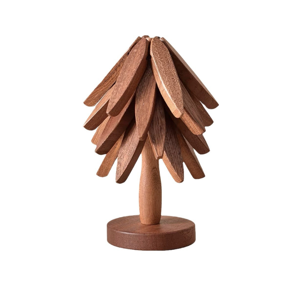 Elegant Wooden-Design Coasters for Decorative Table Care