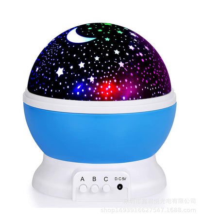 Star projection night light for a calming atmosphere