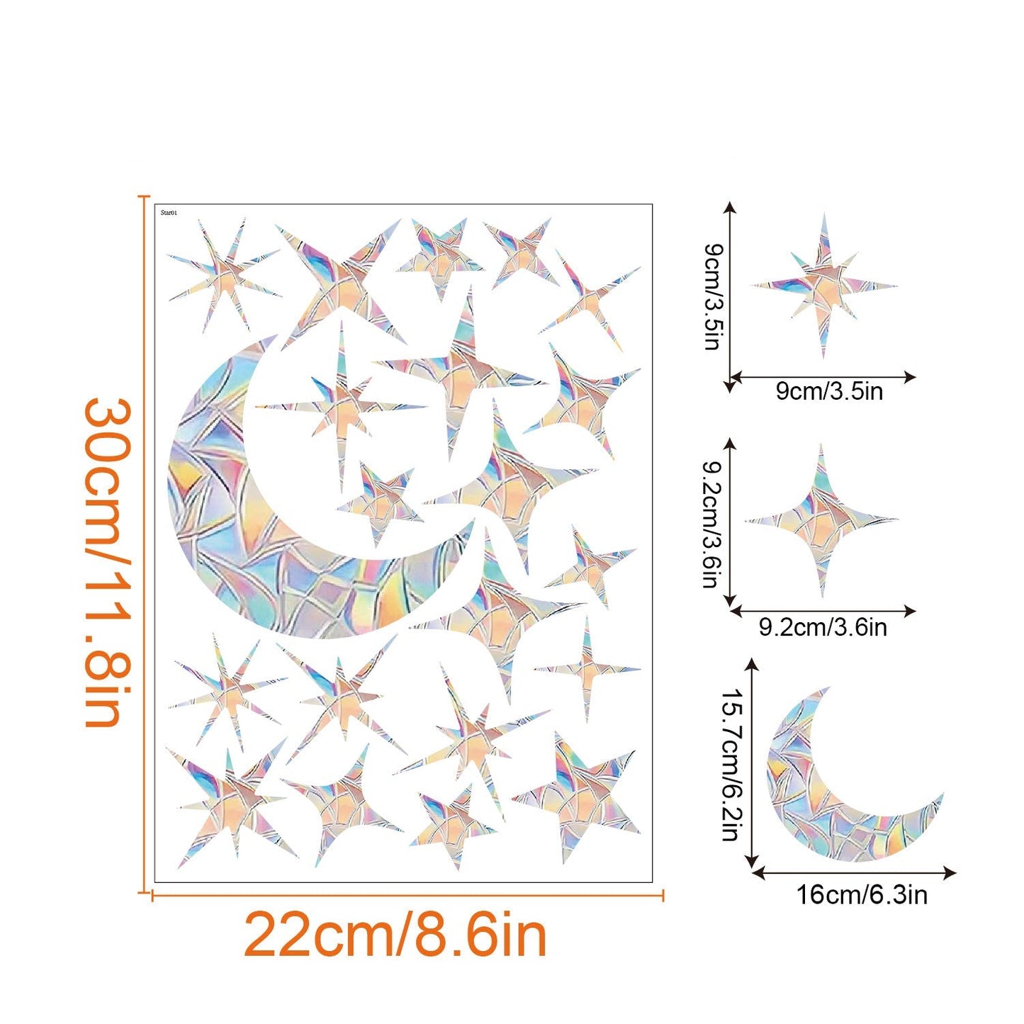 Colorful Rainbow Window Film for Sunlight Effects