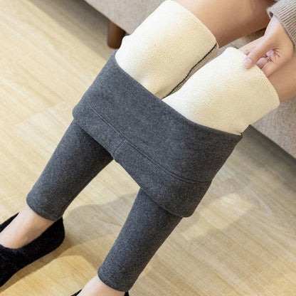Warm Winter Leggings with Flannel Lining – Perfect for Cold Days