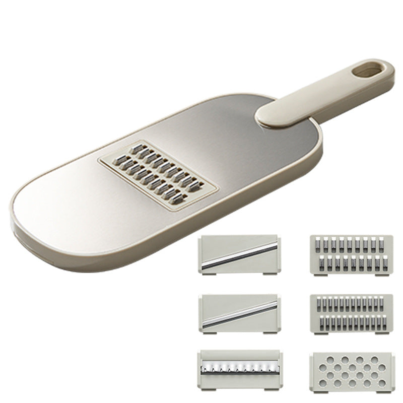 6-in-1 Vegetable Chopper Set – Stainless Steel Blades for Professional Cutting in Seconds