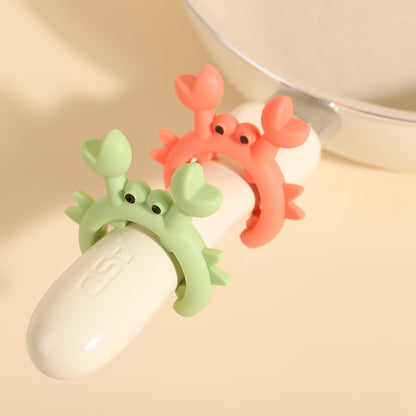 Crab-Shaped Spoon Holder – 2-Piece Silicone Set
