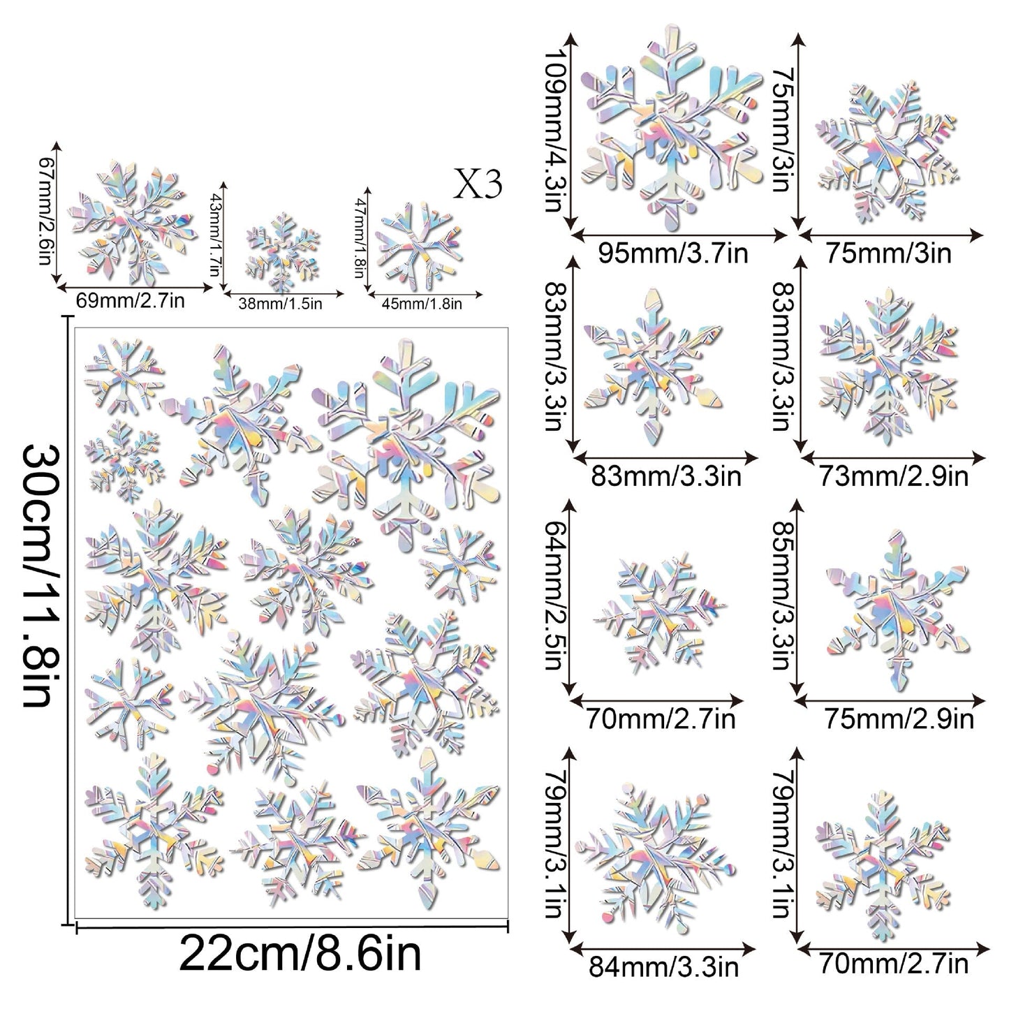 Colorful Rainbow Window Film for Sunlight Effects