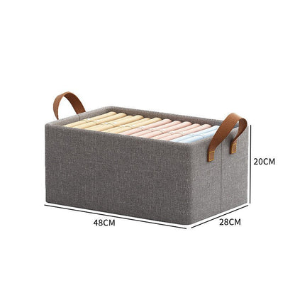Versatile Foldable Storage Box for Clothes and Textiles