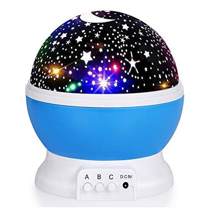 Star projection night light for a calming atmosphere