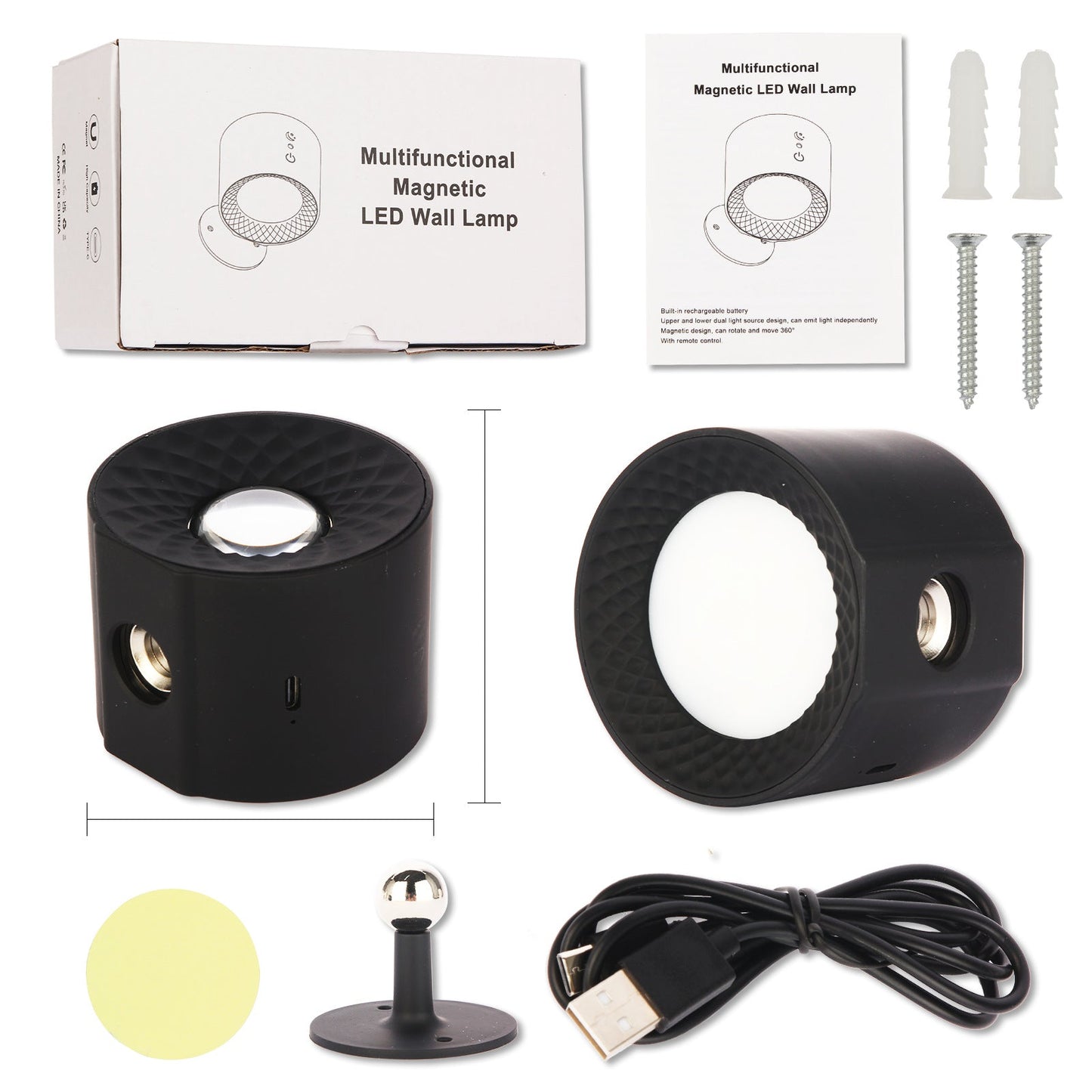 360° Rotatable LED Wall Lamp for Any Room