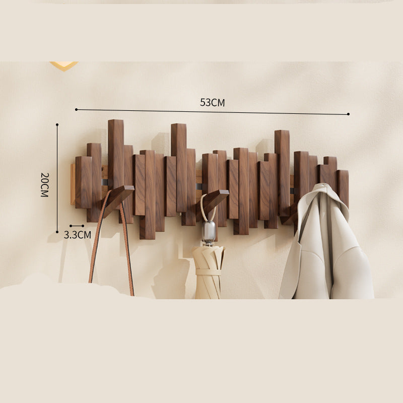 Decorative Wooden Piano Hook Rack for Clothes and Accessories