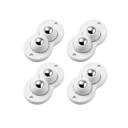 Self-Adhesive Caster Wheels Set of 4 for Furniture and More