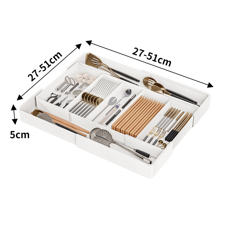 Modular Drawer Organizer for Cutlery and Kitchen Utensils