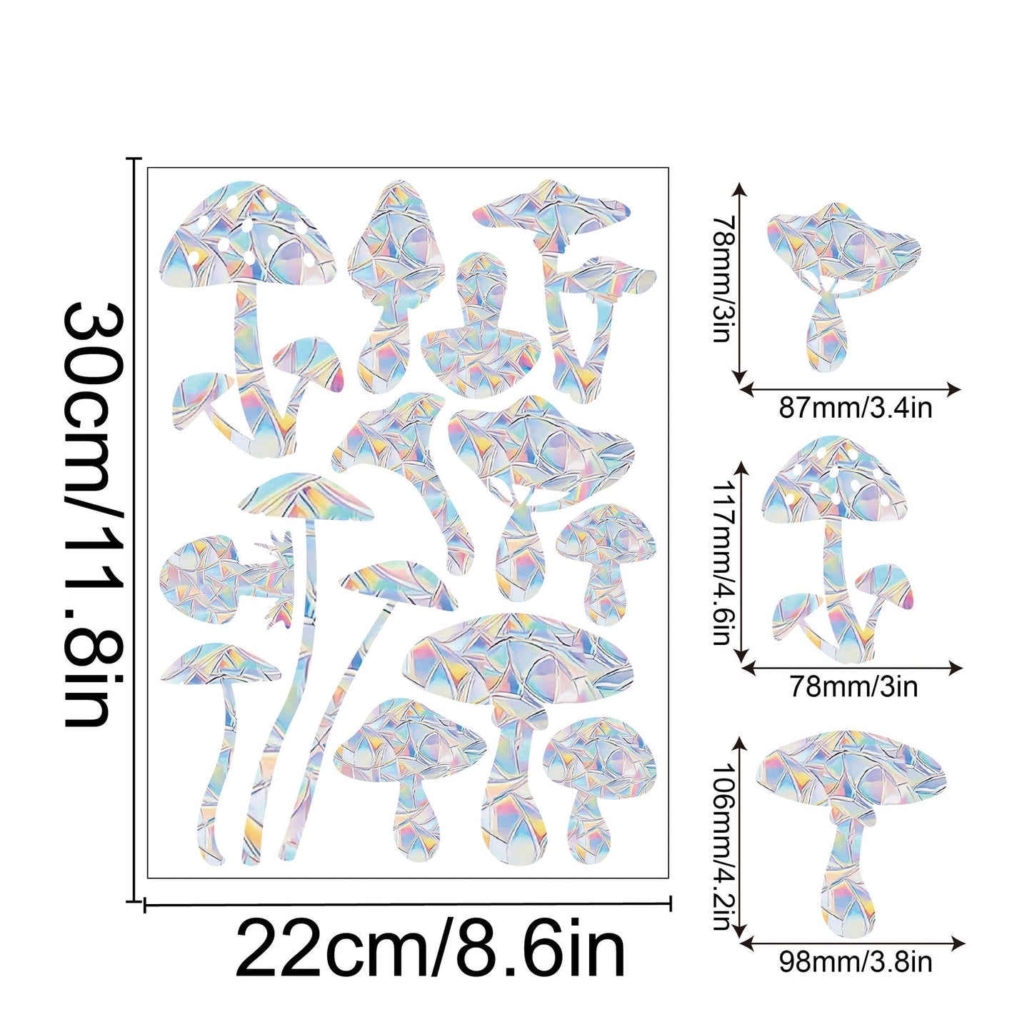 Colorful Rainbow Window Film for Sunlight Effects
