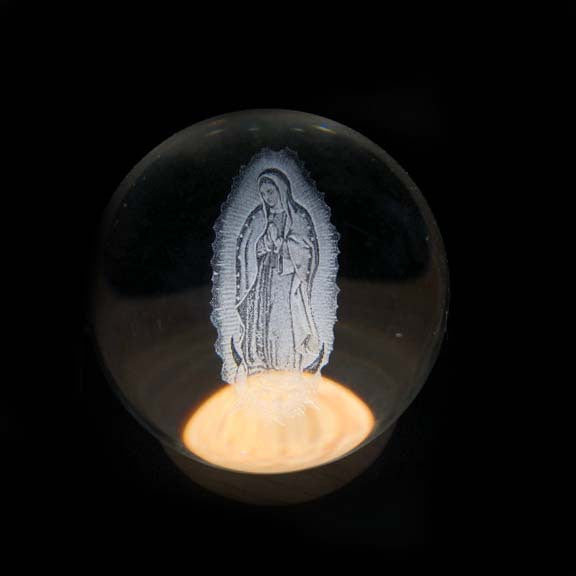Glowing moon crystal ball with galaxy effect