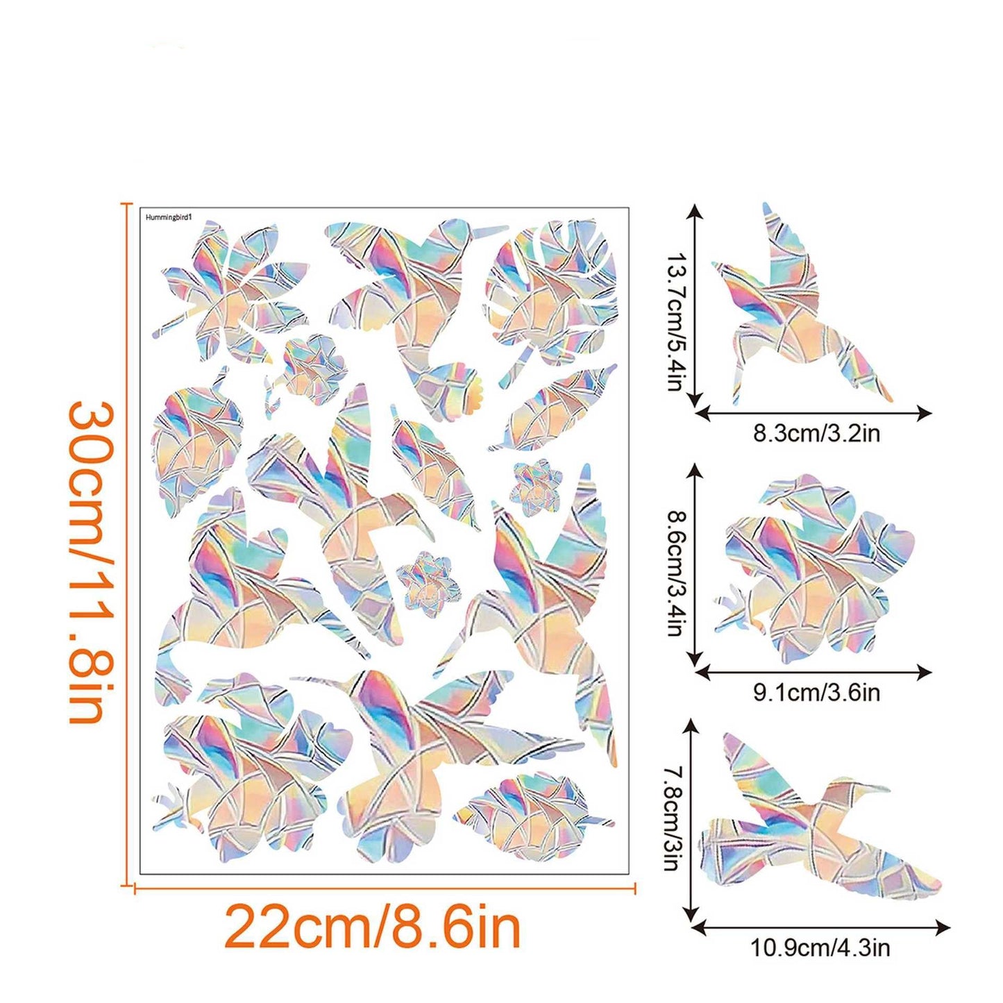 Colorful Rainbow Window Film for Sunlight Effects