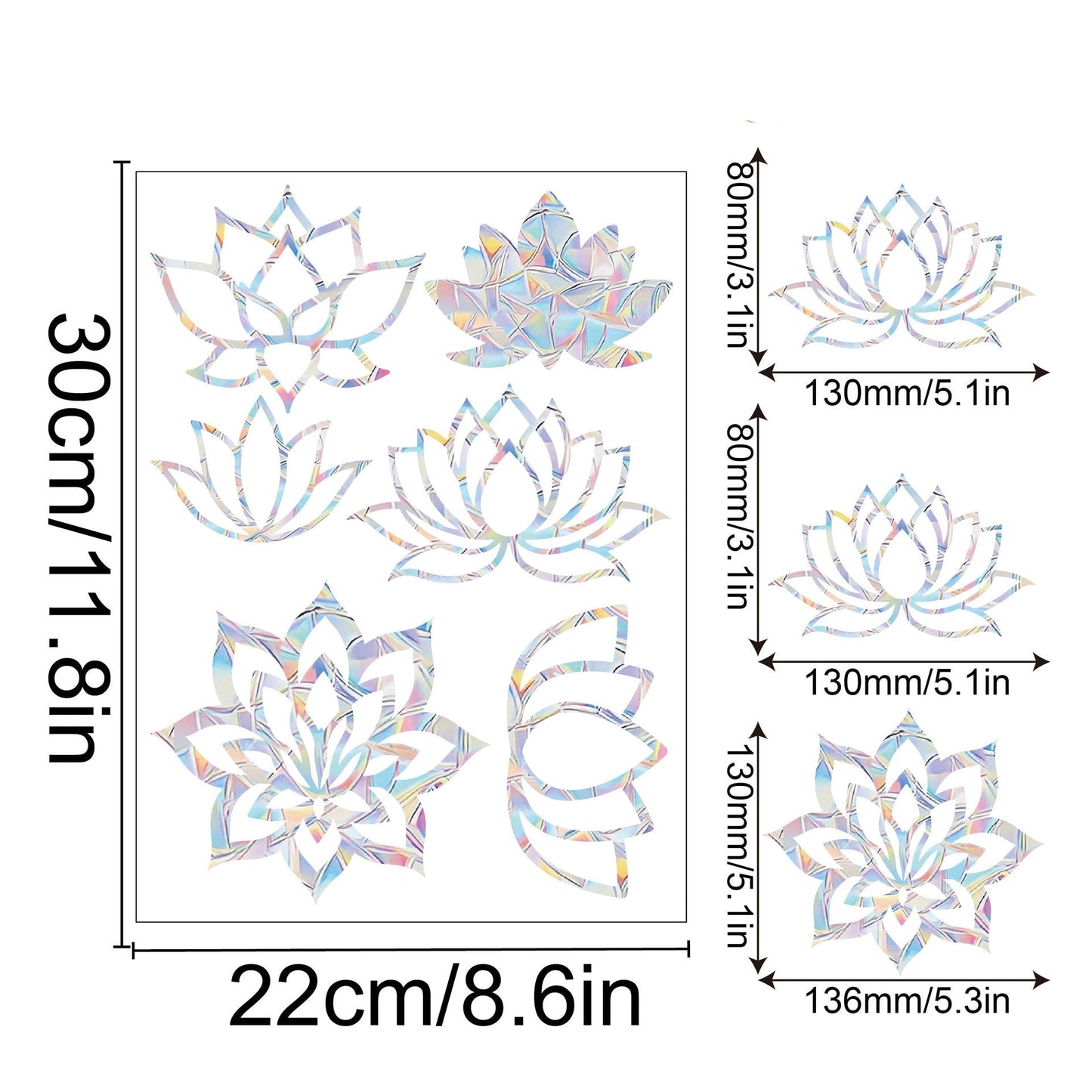Colorful Rainbow Window Film for Sunlight Effects
