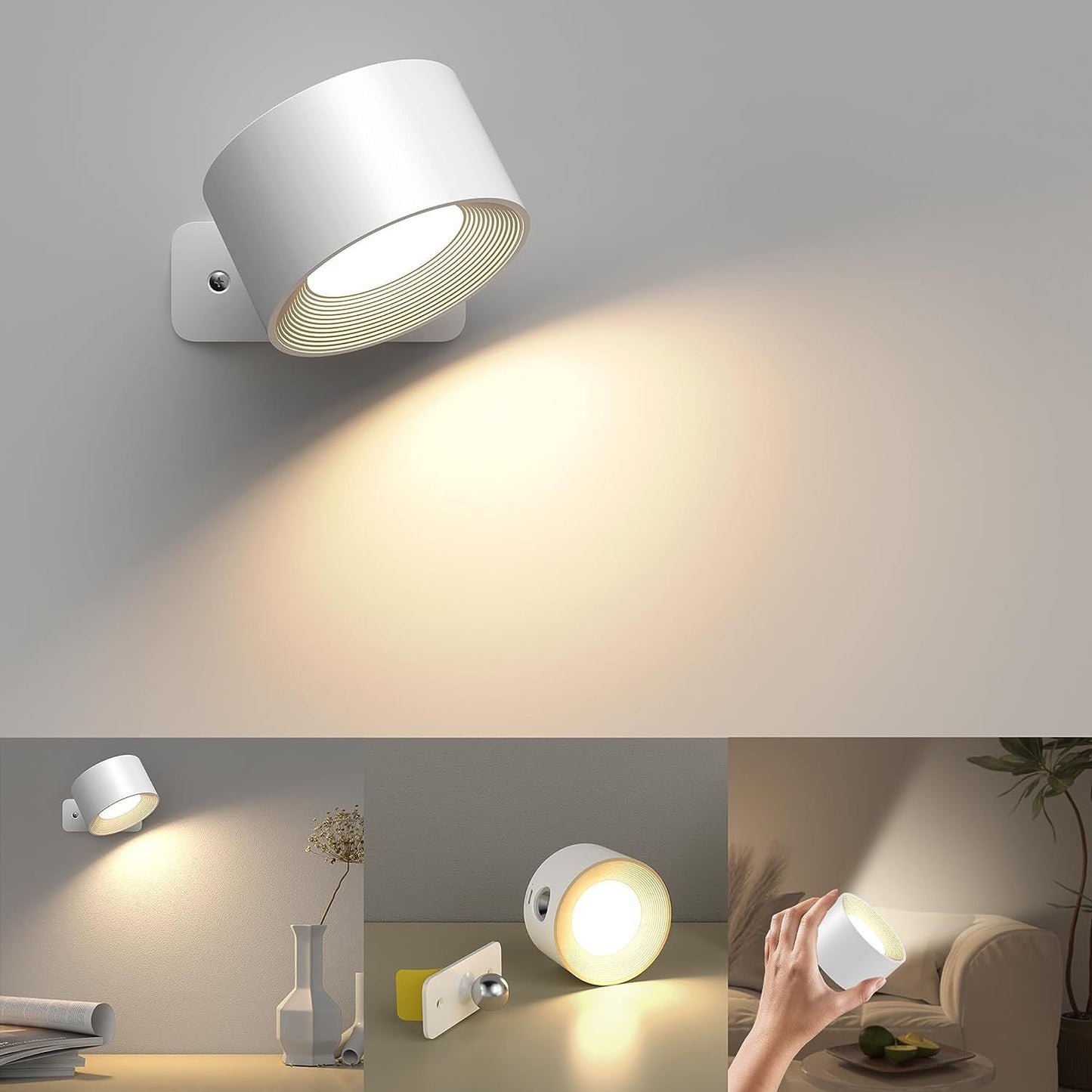 360° Rotatable LED Wall Lamp for Any Room