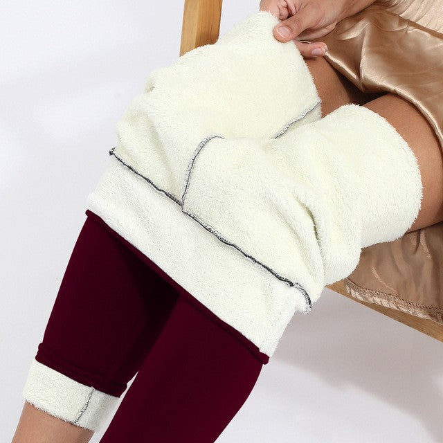 Warm Winter Leggings with Flannel Lining – Perfect for Cold Days