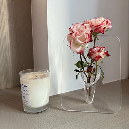 Transparent Acrylic Flower Vase