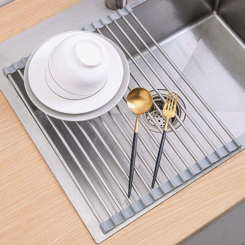 Roll-Up Drying Rack – Flexible Drying Stand for Kitchen and Bathroom
