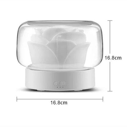 Elegant Ultrasonic Humidifier with LED – Aroma Diffuser for Pleasant Indoor Air