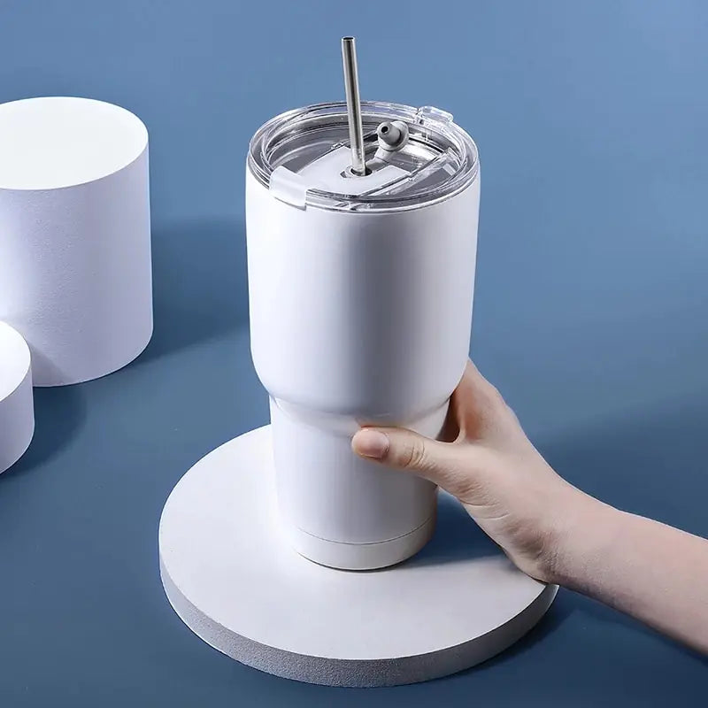 Thermo Mug with Slide Lid and Double-Wall Insulation