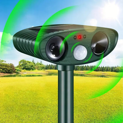 Solar-Powered Ultrasonic Animal Repeller