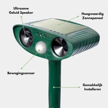 Solar-Powered Ultrasonic Animal Repeller