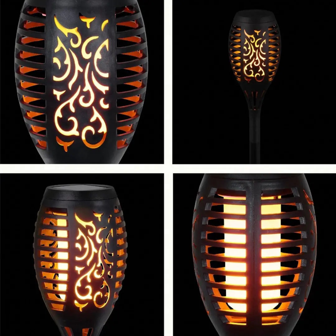 Solar-Powered LED Garden Torches – Flame Effect & Weatherproof