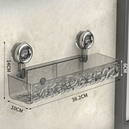 Corner Shelf with Suction Cup for Easy Bathroom Installation