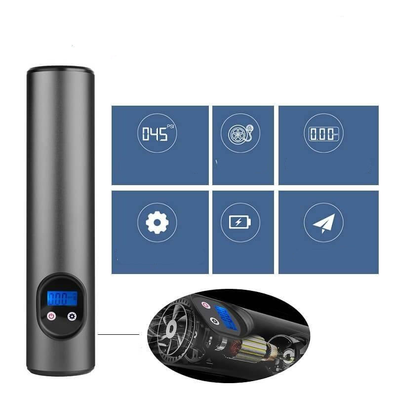 Electric mini air pump with LED display