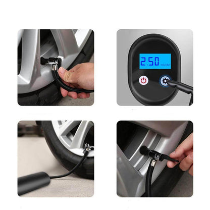 Electric mini air pump with LED display