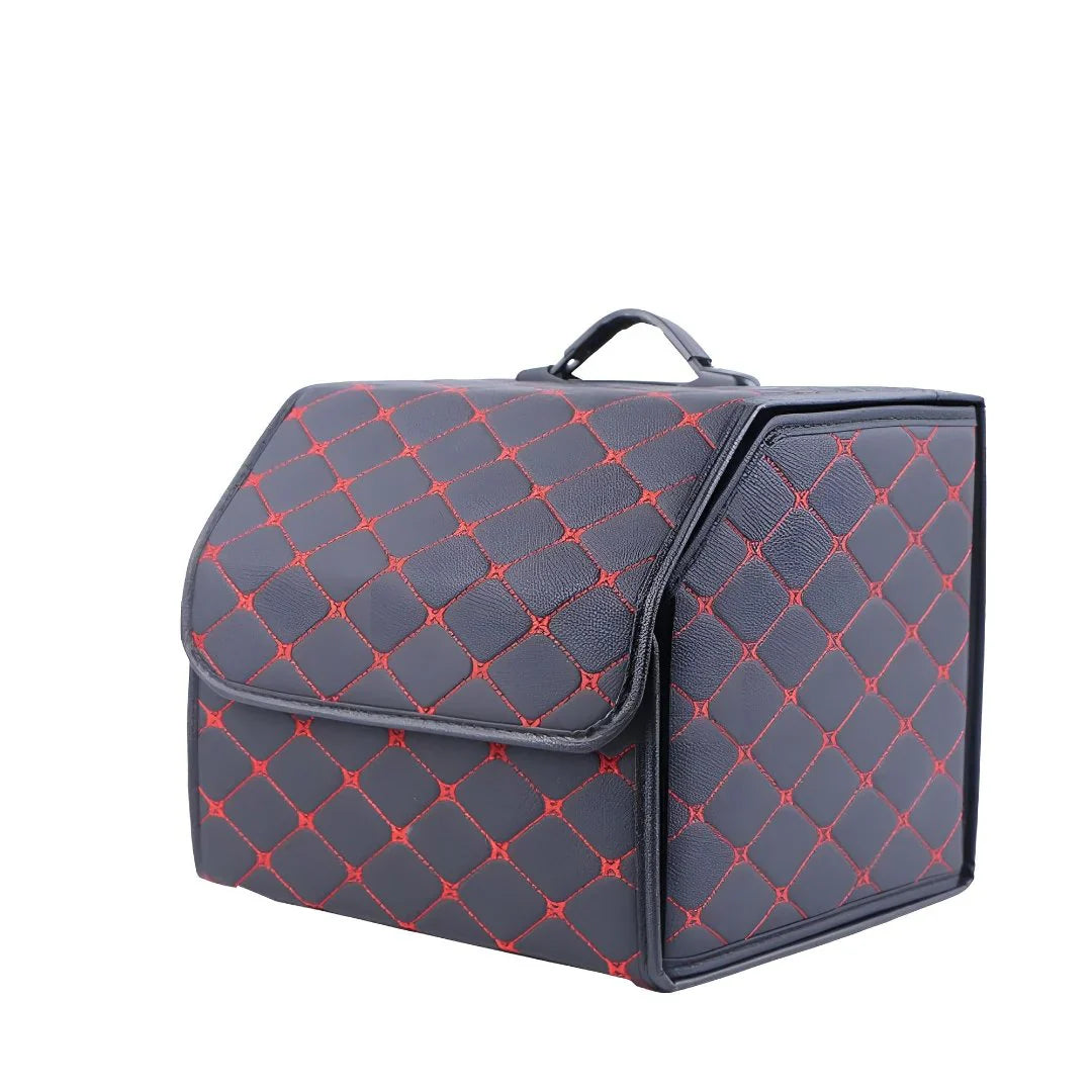 Luxury Trunk Storage Box – Foldable Car Organizer with Lid for Luggage & Accessories