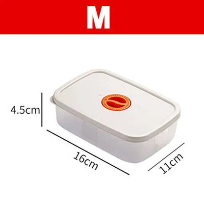 Food Container with Compartments and Sealing Lid