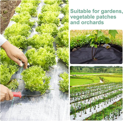 Robust Weed Control Fabric Roll – Breathable Fleece for Effective Garden and Plant Care