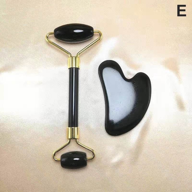 Massage Scraper and Facial Roller for Firming Skincare