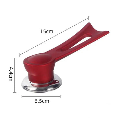 Replacement handle for pot lid – wood look with stainless steel base