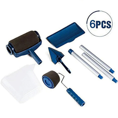 6-Piece Paint Roller Set with Accessories – Perfect for Walls and Ceilings, Includes Rollers, Tray, and Paint Grid