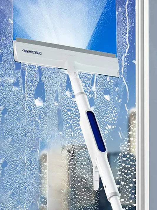 3-in-1 Window Squeegee with Spray and Wiping Function – Practical Glass Cleaner for Streak-Free Windows