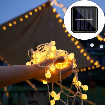 Outdoor String Lights with Solar Power for the Garden