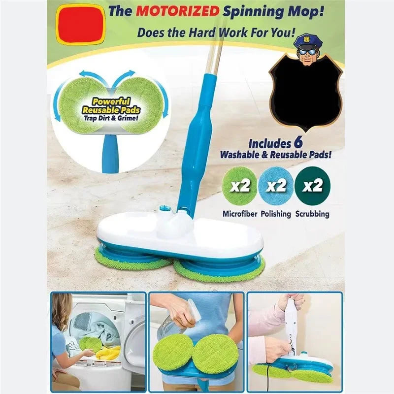 Cordless Electric Mop – Reusable Pads