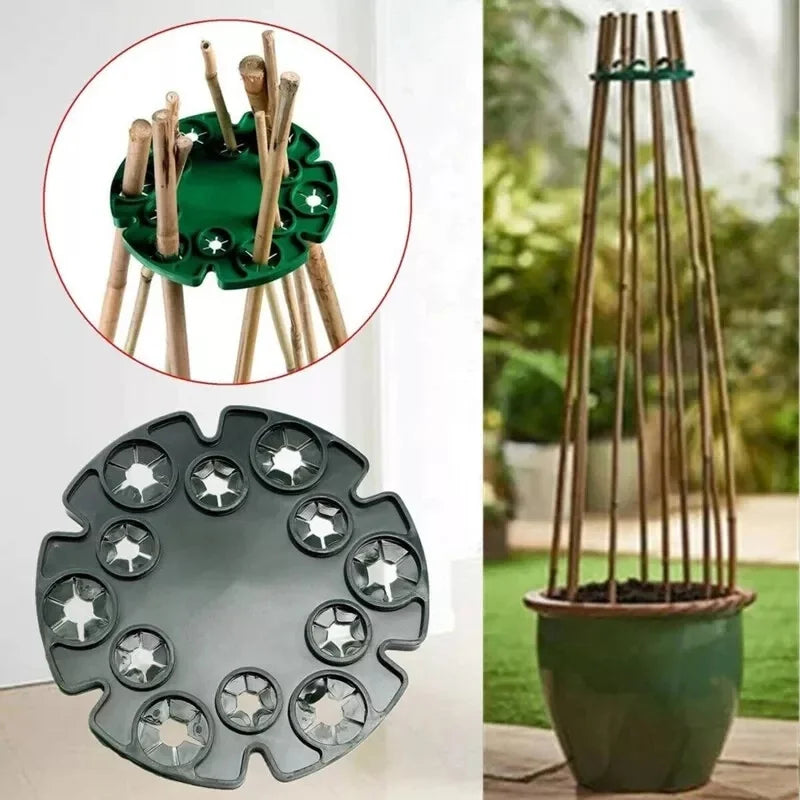 Plant Support Ring for Bamboo Stakes – Sturdy Climbing Support for Tomatoes, Climbing Plants, and Garden Plants