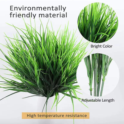 Artificial Wheat Grass Plant Made of Plastic – Decorative Artificial Grass for Garden, Balcony, and Outdoor Areas