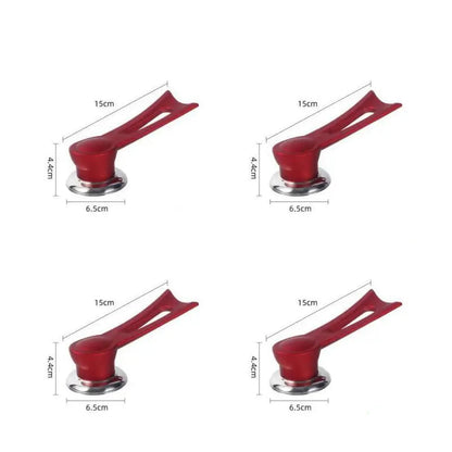 Replacement handle for pot lid – wood look with stainless steel base