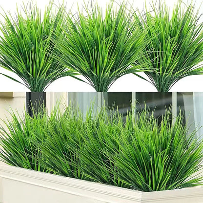 Artificial Wheat Grass Plant Made of Plastic – Decorative Artificial Grass for Garden, Balcony, and Outdoor Areas