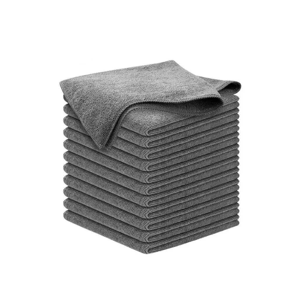 Premium Microfiber Cleaning Cloth Set for Cars – 10 Pieces, Lint-Free and Super Absorbent