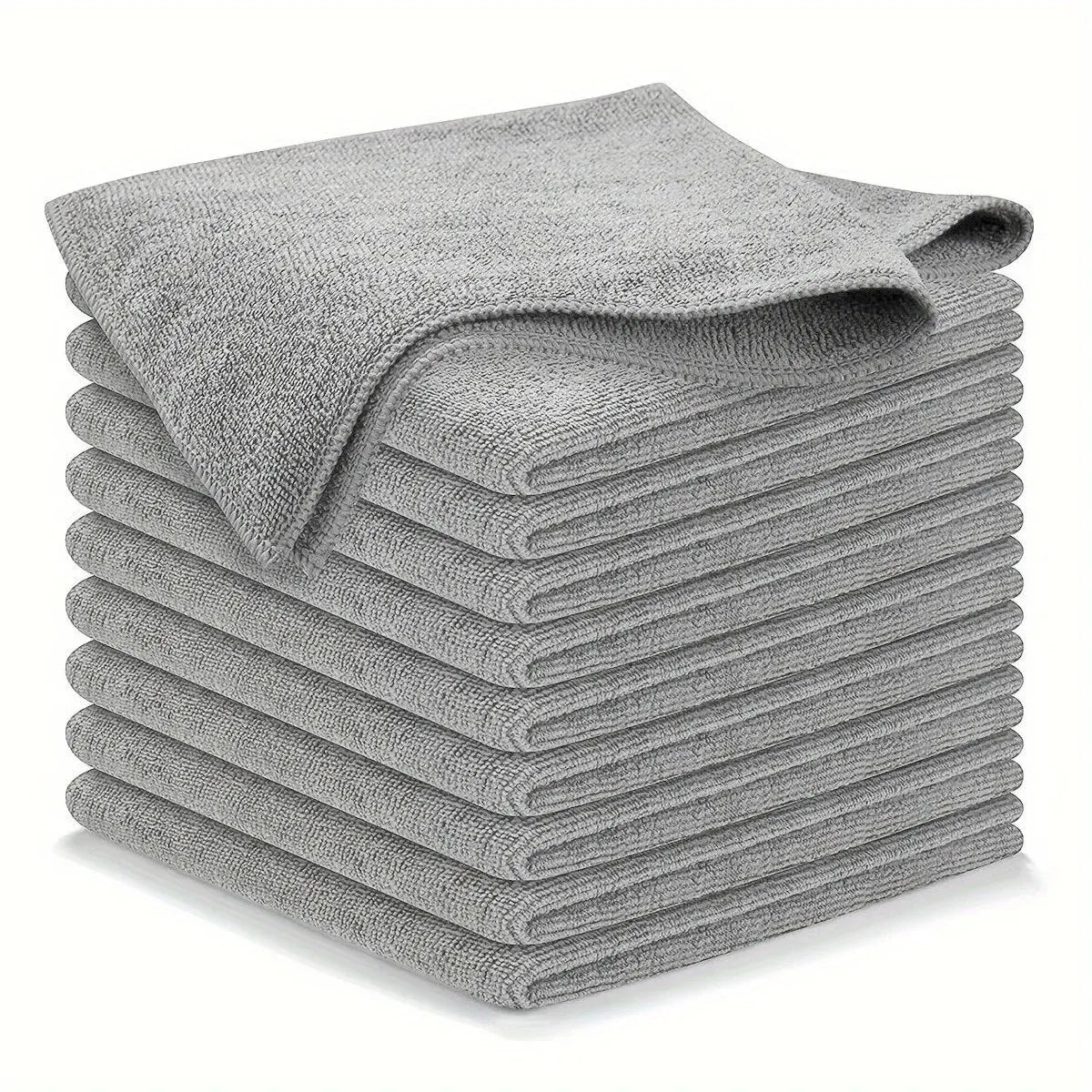 Premium Microfiber Cleaning Cloth Set for Cars – 10 Pieces, Lint-Free and Super Absorbent