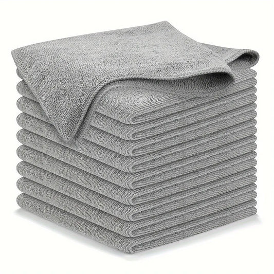 Premium Microfiber Cleaning Cloth Set for Cars – 10 Pieces, Lint-Free and Super Absorbent
