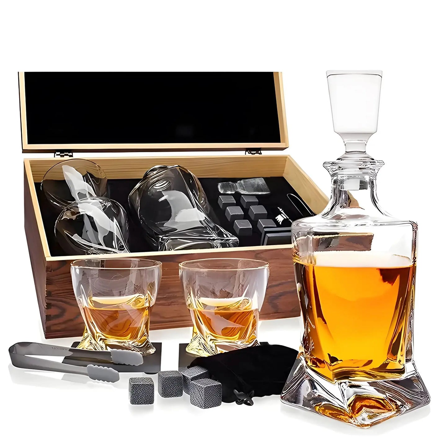 Crystal Whiskey Set with Decanter and Glasses – Luxury for Connoisseurs