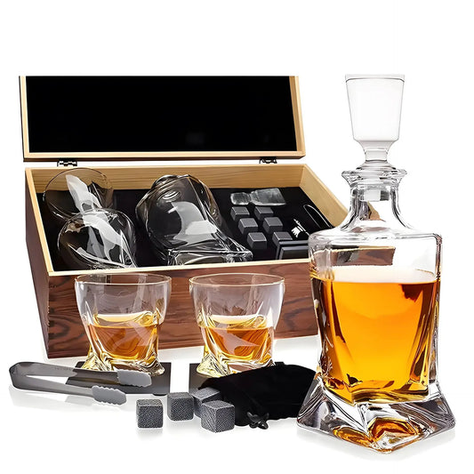 Crystal Whiskey Set with Decanter and Glasses – Luxury for Connoisseurs