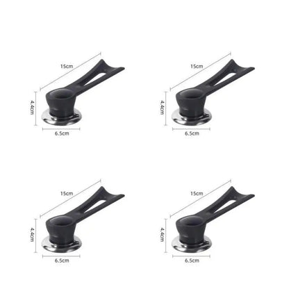 Replacement handle for pot lid – wood look with stainless steel base
